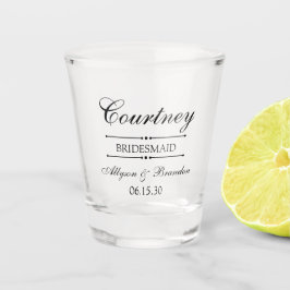 Vaso De Chupito La dama de honor personalizada