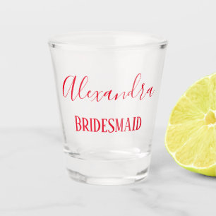 Vaso De Chupito La dama de honor roja Keepsake