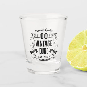 Vaso De Chupito La edad de Personalizado del viejo viejo viejo