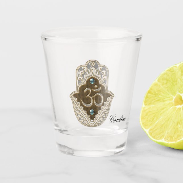 Vaso De Chupito La elegante señal Ohm. (Anverso)