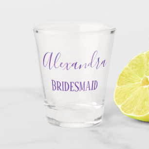 Vaso De Chupito La encantadora dama de honor de Lavanda Keepsake