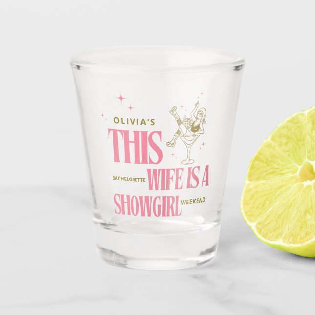 Vaso De Chupito La esposa es un itinerario de fin de semana de sol (Anverso)