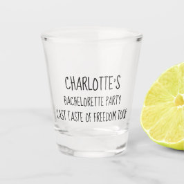 Vaso De Chupito La fiesta de la soltera el último sabor de la gira