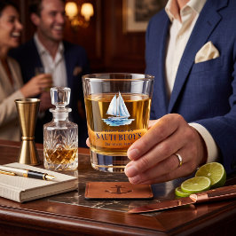 Vaso De Chupito La fiesta de soltero del barco ancla náutica de Na