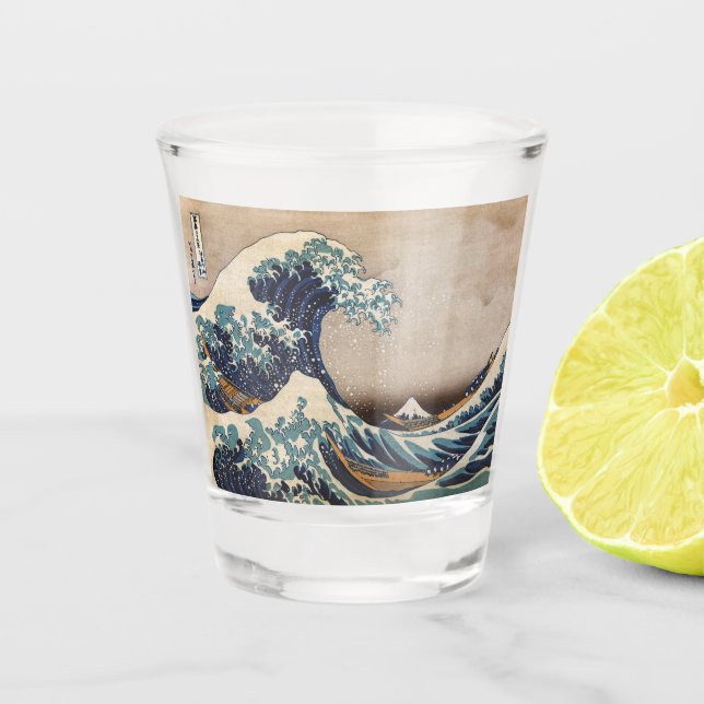 Vaso De Chupito La gran ola de Kanagawa (Anverso)