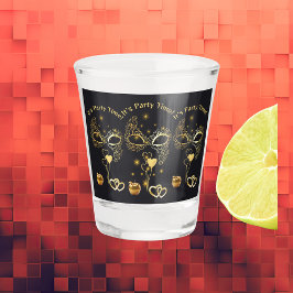 Vaso De Chupito La mascarada de oro es el momento Fiesta |