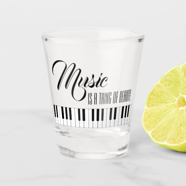 Vaso De Chupito La Música Es Algo De Belleza (Anverso)