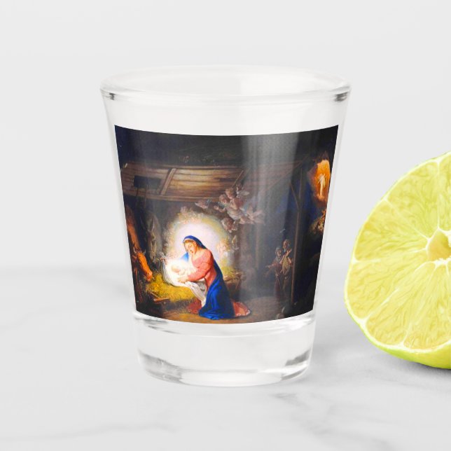 Vaso De Chupito La Natividad de Cristo (Anverso)