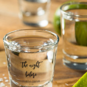 Vaso De Chupito La noche antes de la cena del ensayo Boda