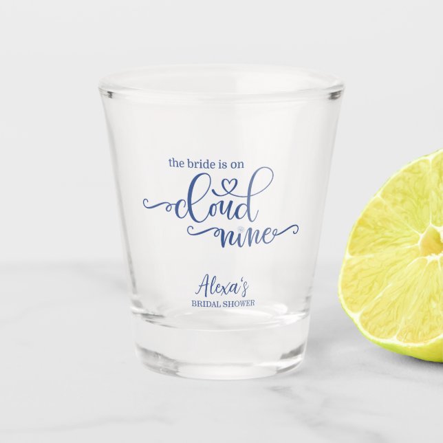 Vaso De Chupito La novia está en la nube 9 (Anverso)