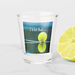 Vaso De Chupito La pelota de tenis le daría un regalo divertido
