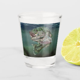 Vaso De Chupito La Pesca De Big Bass En El