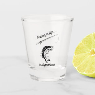 Vaso De Chupito La pesca personalizada es gancho de la línea de c