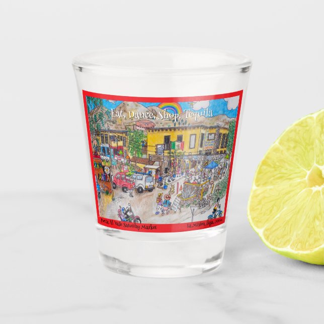 Vaso De Chupito La Salina Cantina toma vidrio (Anverso)