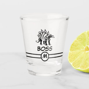 Vaso De Chupito La tormenta Gray Stegosaurus reventó dinosaurio