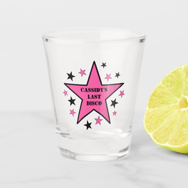 Vaso De Chupito La última fiesta de soltera de vaquera disco (Anverso)
