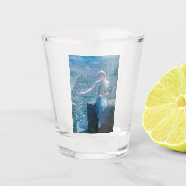 Vaso De Chupito La vigilia de Valkyrie (Dama elegante en un castil (Anverso)