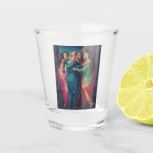 Vaso De Chupito La Visitación por Pontormo Arte Refinado Mannerist