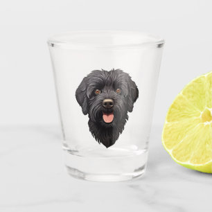 Vaso De Chupito Labradoodle Perro Negro