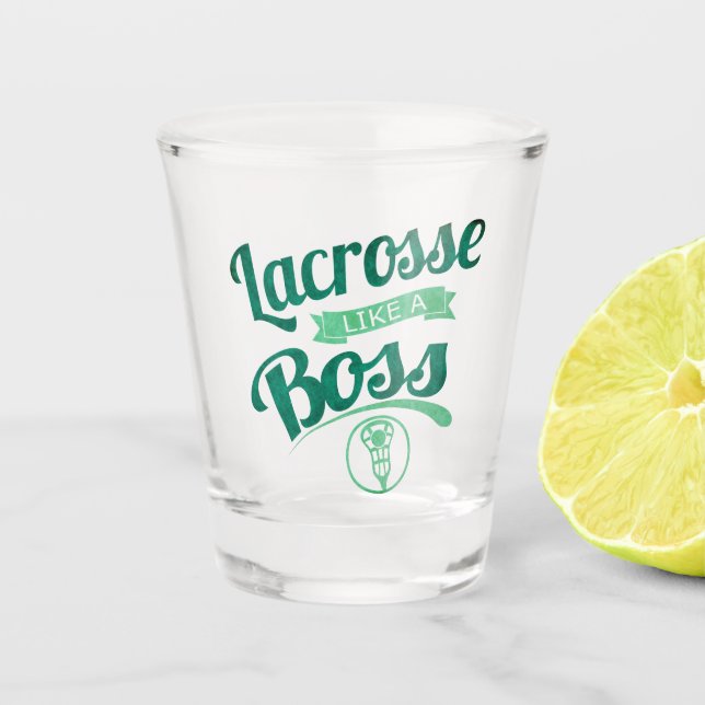 Vaso De Chupito Lacrosse Como Un Jefe (Anverso)