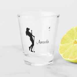 Vaso De Chupito Lady Golfer Personal Glass