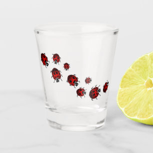 Vaso De Chupito Ladybug Art Shot Glasses Regalos & Ladybug Glass