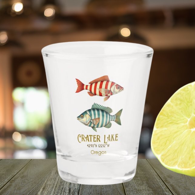 Vaso De Chupito Lago de cráter, pescado acuático de Oregón (Subido por el creador)