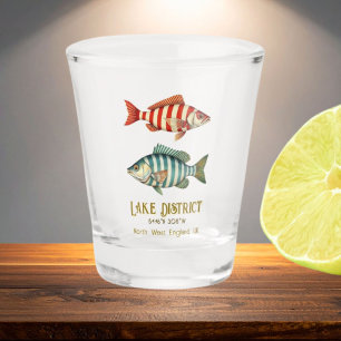 Vaso De Chupito Lago Distrito de Inglaterra Pescados náuticos del