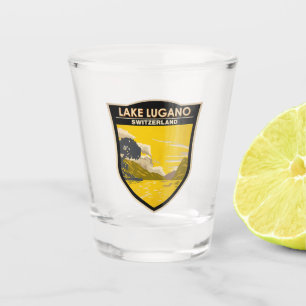 Vaso De Chupito Lago Lugano Suiza Viaje de arte