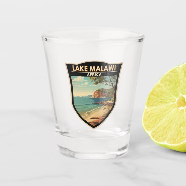 Vaso De Chupito Lago Malaui África Viaje de arte (Anverso)