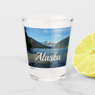 Vaso De Chupito Lago Mendenhall en el paisaje Juneau Alaska