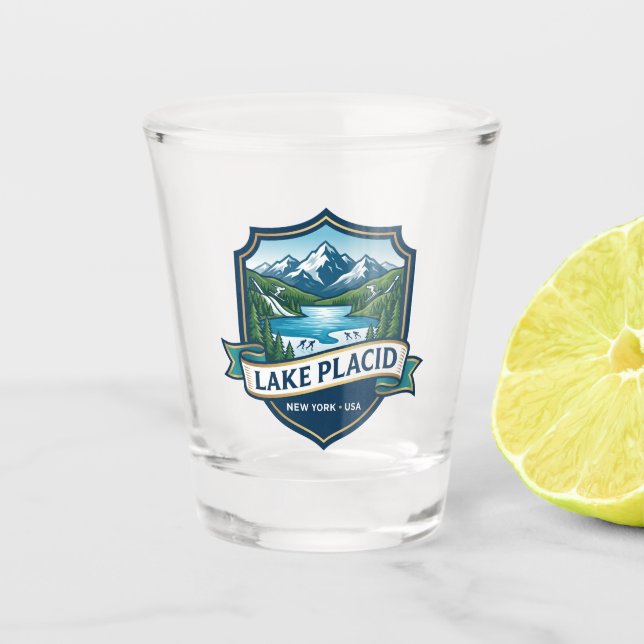 Vaso De Chupito Lago Placid EE. UU. (Anverso)