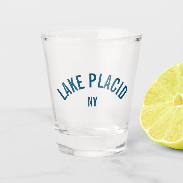 Vaso De Chupito Lago Placid - NY (Anverso)