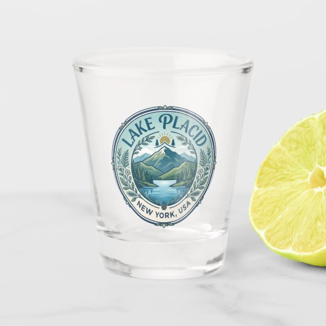 Vaso De Chupito Lago Plácido EE. UU. (Anverso)