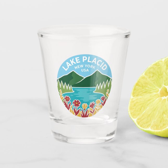 Vaso De Chupito Lago Plácido EE. UU. (Anverso)