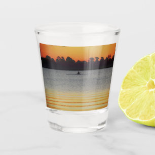 Vaso De Chupito Lago Wendouree Calma Antes del Anochecer