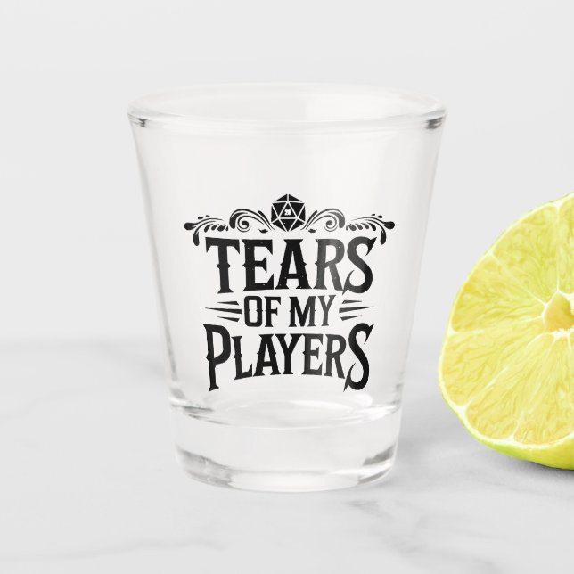 Vaso De Chupito Lágrimas de mis jugadores (Anverso)