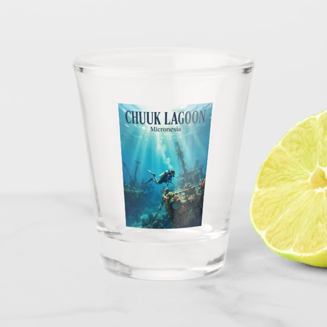 Vaso De Chupito Laguna de Chuuk Micronesia (Anverso)