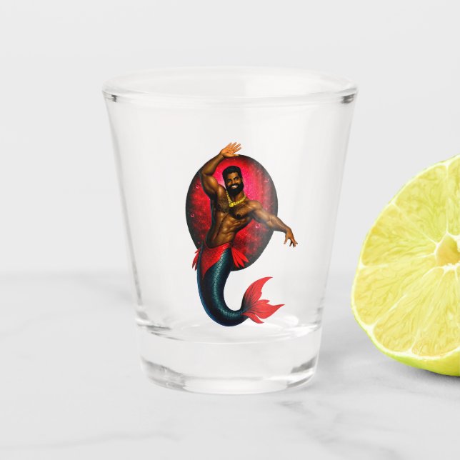 Vaso De Chupito Laguna Merbear - Kwame Nsu (Anverso)