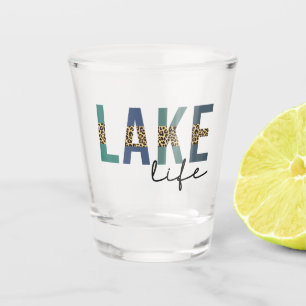 Vaso De Chupito Lake Life Happy Place Lake House CheetahTypography