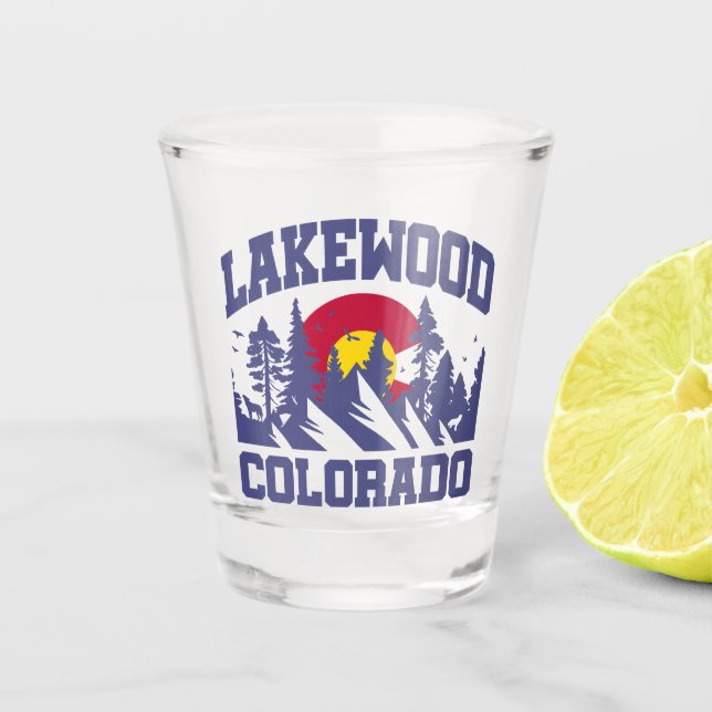 Vaso De Chupito Lakewood, Colorado (Anverso)