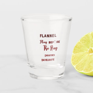 Vaso De Chupito Lanzamiento de franela antes del anillo de solte