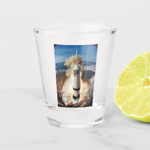 Vaso De Chupito Lanzamiento del cohete Saturno V de Apolo a la Lun