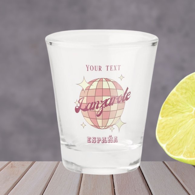 Vaso De Chupito Lanzarote España España Retro Vintage (Subido por el creador)