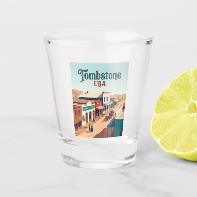 Vaso De Chupito Lápida USA (Anverso)