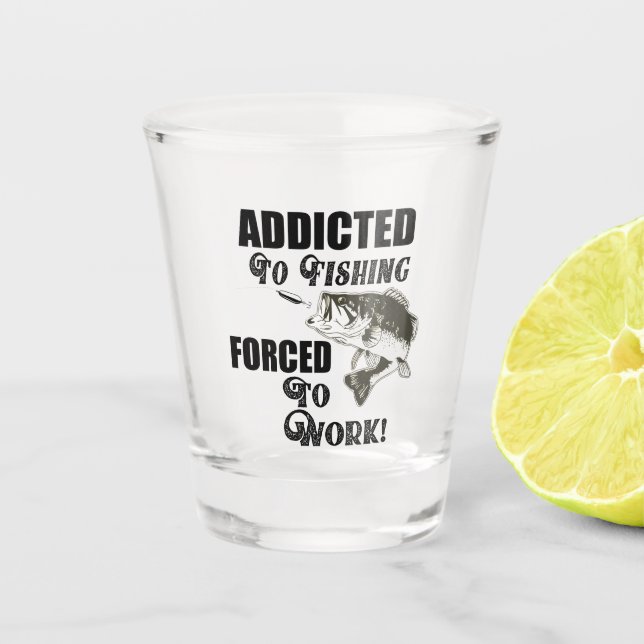 Vaso De Chupito Las Citas De Pesca Funcionan Con El Bass De Largem (Anverso)