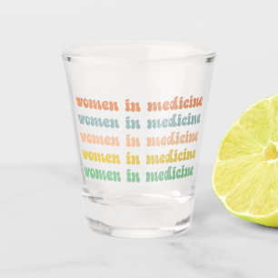 Vaso De Chupito Las mujeres en la enfermería futura retro de medic