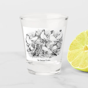 Vaso De Chupito Las palomas de Tumbler de cara corta
