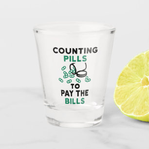 Vaso De Chupito Las píldoras de conteo de farmacia para pagar las