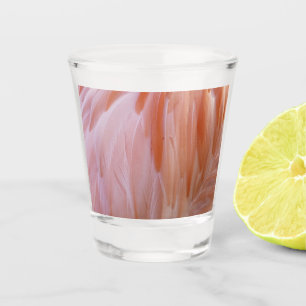 Vaso De Chupito Las plumas flamencas en tonos rosas